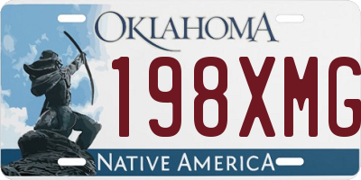 OK license plate 198XMG