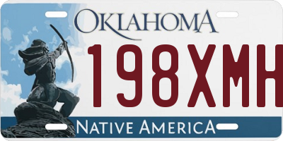 OK license plate 198XMH