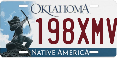 OK license plate 198XMV