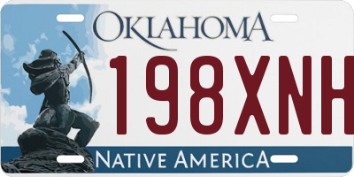 OK license plate 198XNH
