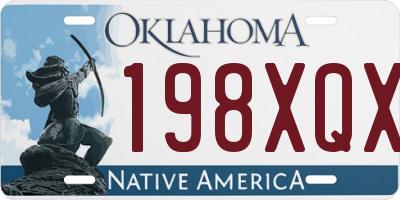 OK license plate 198XQX