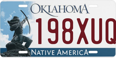 OK license plate 198XUQ