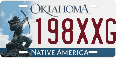 OK license plate 198XXG