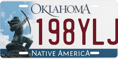 OK license plate 198YLJ