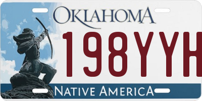 OK license plate 198YYH