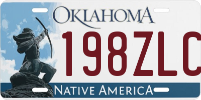 OK license plate 198ZLC