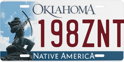 OK license plate 198ZNT