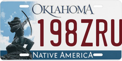 OK license plate 198ZRU