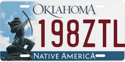 OK license plate 198ZTL