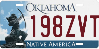 OK license plate 198ZVT