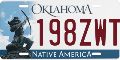 OK license plate 198ZWT