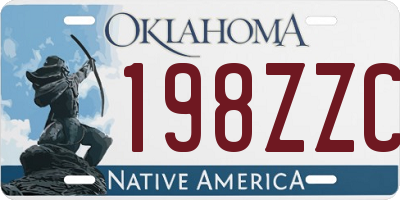 OK license plate 198ZZC