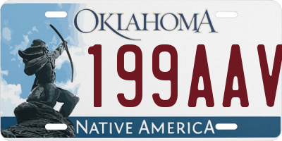 OK license plate 199AAV