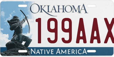 OK license plate 199AAX