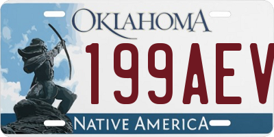 OK license plate 199AEV