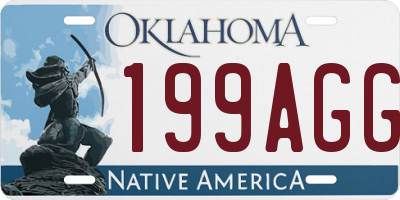 OK license plate 199AGG