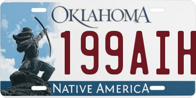 OK license plate 199AIH