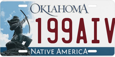 OK license plate 199AIV