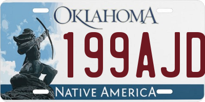 OK license plate 199AJD