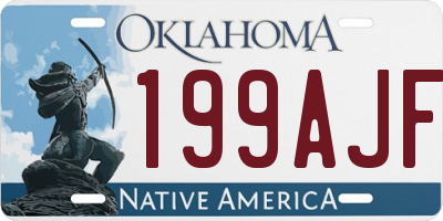 OK license plate 199AJF