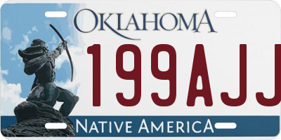OK license plate 199AJJ