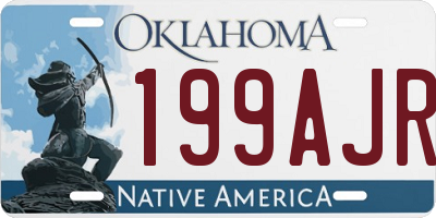 OK license plate 199AJR