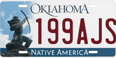 OK license plate 199AJS