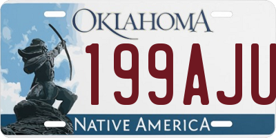OK license plate 199AJU