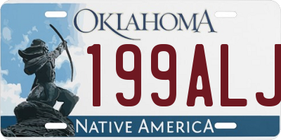 OK license plate 199ALJ