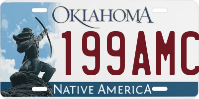 OK license plate 199AMC