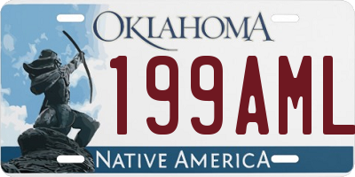 OK license plate 199AML