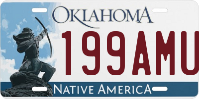 OK license plate 199AMU