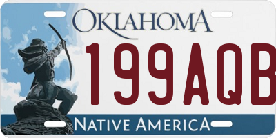 OK license plate 199AQB