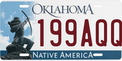 OK license plate 199AQQ