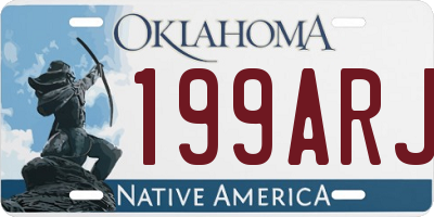 OK license plate 199ARJ