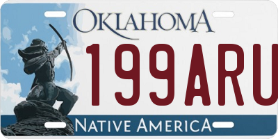 OK license plate 199ARU