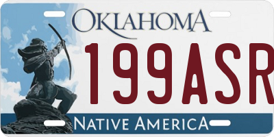 OK license plate 199ASR