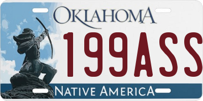 OK license plate 199ASS