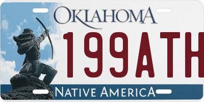 OK license plate 199ATH