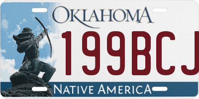 OK license plate 199BCJ