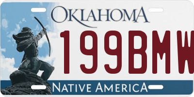 OK license plate 199BMW