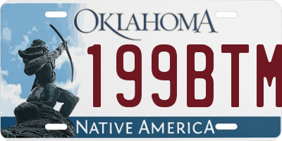 OK license plate 199BTM