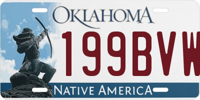 OK license plate 199BVW