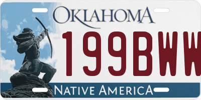 OK license plate 199BWW