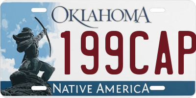 OK license plate 199CAP
