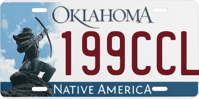 OK license plate 199CCL