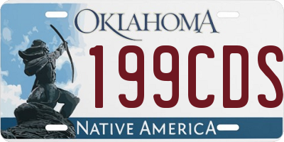 OK license plate 199CDS