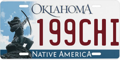 OK license plate 199CHI