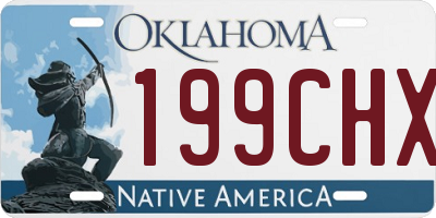 OK license plate 199CHX