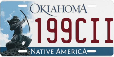 OK license plate 199CII
